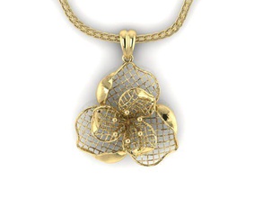 pendant ultra vision hsfz-x 003-p jewelry gold jewel jewellery pendants 3d print model - Mito3D