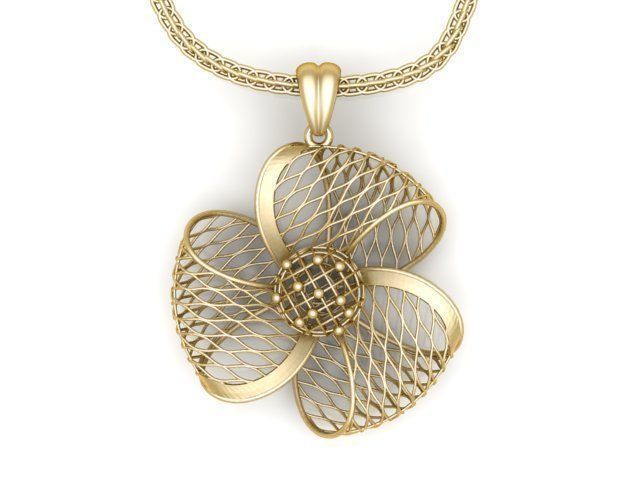 pendant ultra vision hsfz-x 010-p gold jewel jewellery jewelry pendants 3D print model - Mito3D
