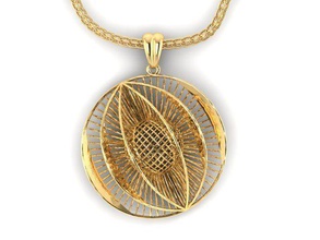 pendant ultra vision hsfz-x 050-p jewelry gold jewel jewellery pendants 3d print model - Mito3D
