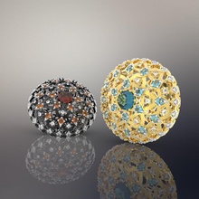 kolye evren andromeda takı mücevher değerli gergedan altın Gümüş elmas 3d print model - Mito3D