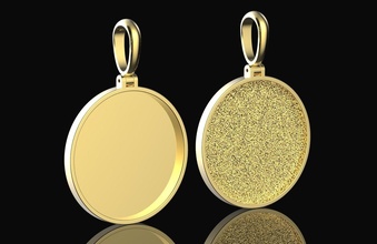 anhänger v1 gold schmuck diamant elegant silber ring brillant rubin smaragd juwel tabelle 3d print model - Mito3D