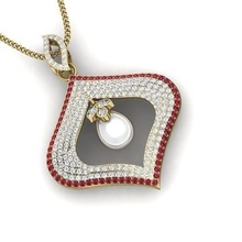 pendant women jewelry fashion accessories gold diamond woman design pendants charm gucci silver printable ring sterling footwear jewel 3d print model - Mito3D