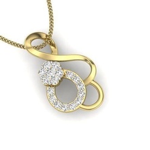 pendant women jewellery printable gem diamond gold silver wedding jewel heart jewelry sterling white brilliant platinum luxury precious necklace pendants 3d print model - Mito3D