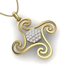 pendentif femmes diamant cœur bijoux mode accessoires or femme conception bague mariage pendentifs imprimable sterling Humain argent engagement 3d print model - Mito3D