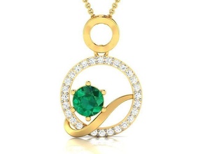 pingente mulheres joalheria moda acessórios ouro diamante projeto flor pingentes prata imprimível anel esterlina engagem colar noivado 3d print model - Mito3D