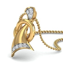 kolye KADIN 3dm stl fbx obj vermek detaylar elmas yazdırılabilir düğün nişan mücevher İtalyan altın takı beyaz parlak platin lüks değerli 3d print model - Mito3D