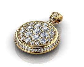 pendentif en or jaune diamant ct bijoux le d'argent la livre sterling platine brillant saphir de l'habillement ruby pandant mode beauté pendentifs 3d print model - Mito3D