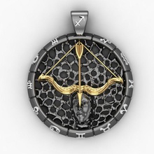 pendentif zodiaque signe sagittaire bijou bijoutier mode horoscope astrologie bijoux pendentifs 3d print model - Mito3D
