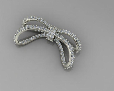 kolye eğilmek kravat madalya takı altın gümüş elmas yazdırılabilir mücevher moda karakter Giyim insan iş 3d print model - Mito3D