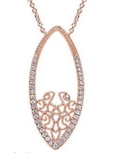pendants -cg230 gold diamond pendantif pendant necklace fashion beauty bijoux 3d jewelry 3d print model - Mito3D