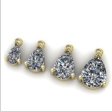 pendants 4 sizes 730 ring earrings sergi dlya pechati 3dmodel printable sterling fashion silver platinum jewellery engagement jewel jewelry rings missfox dekoracia diamond 3d print model - Mito3D