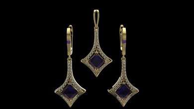 pendants earrings j14 jewelry gold silver printable sterling luster white diamond ring platinum necklace apparel engagem bracelate jewel jewellery 3d print model - Mito3D