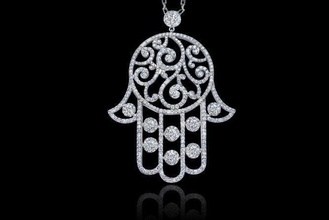 pingentes mão fatma cg269 Projeto amar negócio Picar jóias joalheria prata ouro diamante moda engagem Casamento imprimível argolas 3d print model - Mito3D
