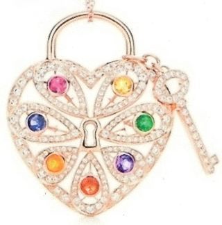 ciondoli amore cg319 oro diamante pendente moda design collana bijoux 3d gioielleria 3D print model - Mito3D