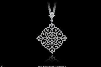 colgantes messika cg275 oro diamante bisutería 3d joyería joya colgante collar 3d print model - Mito3D