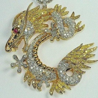 pendente oro argento squillare diamante gioiello gioielleria ciondoli 3d print model - Mito3D