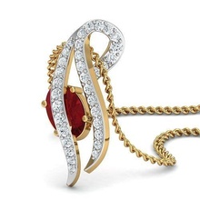 oval diamant hängend anhänger schmuck brillant juwel druckbar sterling silber gold halskette luxus wertvoll platin medaillon ring 3d print model - Mito3D
