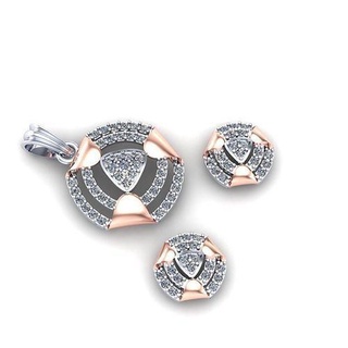 pendente orecchino impostato gioielleria platino gemma argento stampabile diamante regalo gioiello moda top oro carina bellezza splendente prezioso ciondoli 3d print model - Mito3D