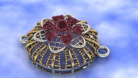 pendent jewellary women nickel necklace pendant fixture rubbed jewelry pendants 3d print model - Mito3D
