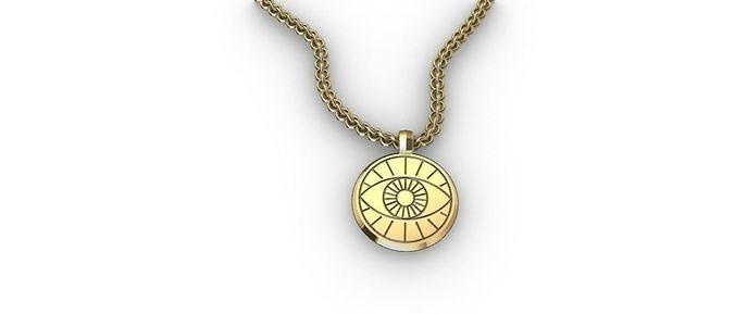 pendente occhio takı altın gümüş kolye yazdırılabilir mücevher sarkık elmas yüzük parlak yüzükler güzellik nişan moda küpe 3d print model - Mito3D