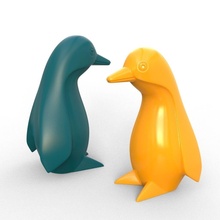 penguin dogs dolphin deers wave owl alpaca frog house decor 3d print model - Mito3D