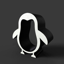 Pinguin-Dekor Kunst Dekoration bedruckbar ist 3d drucken Figuren ornament Dekor design Symbole glücklich Pinguin andere 3d print model - Mito3D