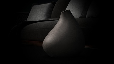 manchot regarder vase décoration meubles ornement intérieur décor moderne art 3d print model - Mito3D