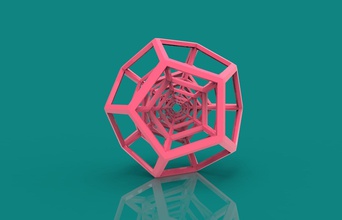 pentagonal toy art children child decor item play game geometric shape home mathematical 3d print model - Mito3D
