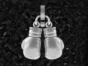 perch jewelry pendant printable silver box boxing gloves glove pendants 3d print model - Mito3D