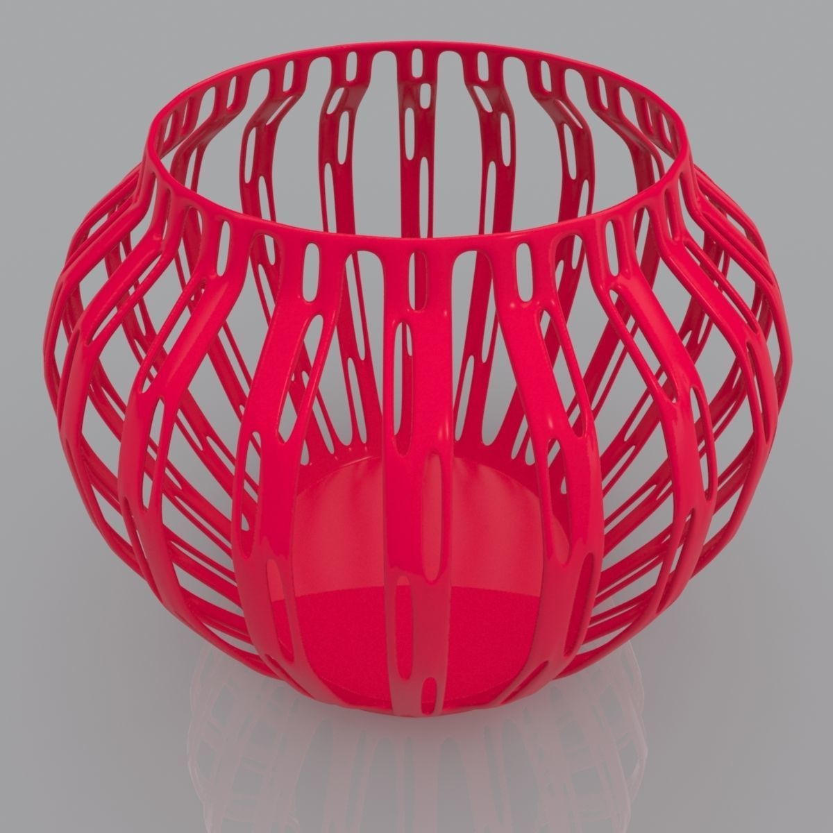 perforated vase geometric shape 3d print model house architecture art ball chubby concept decoration design lamp lighting bowl accessories 3D print model - Mito3D