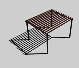 pergola shading device garden home design shade canopy nature wood architecture house outdoor wooden customizable exterior outsdie carpentry drawings structure workshop landscape 3d print model - Mito3D