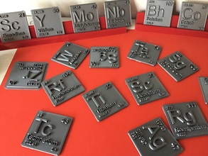 periodic table of elements d-block chemistry - stl file periodictable chemical symbol 3dmodel 3dprint block element chemicalelement atomicnumber atomicmass metals metal periodictableofelements blocks school science hobby diy 3d print model - Mito3D