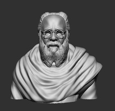 periyar retrato arte líder 3d impressão tamilnadu jogos brinquedos 3d print model - Mito3D