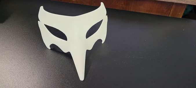persona crow mask 3dprint cosplay resin toy pre supported videogame anime games toys 3D print model - Mito3D