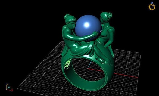personale anelli arte argento design gioielleria 3d print model - Mito3D