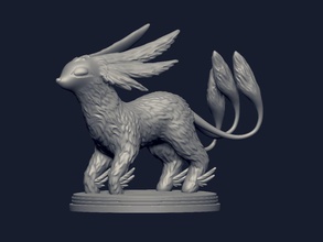 animal de estimação personagem fantasia monster criatura a arte vreature natureza fox caudas cauda jogo esculturas 3d print model - Mito3D
