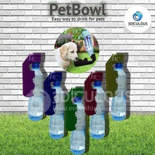 petbowl cani gatti animali domestici ciotola bevanda acqua bottiglia bottiglie gatto cane animale domestico potabile facile Giochi giocattoli 3d print model - Mito3D