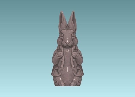peter rabbit toy sculpture cake topper beatrix potter art sculptures 3d print model - Mito3D