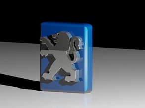 peugeot macchine logo miniature sfida automobile arte segni loghi 207 citroen 3d print model - Mito3D