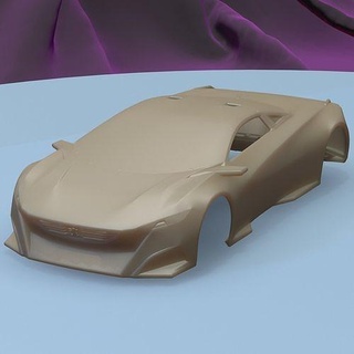Peugeot ônix 2012 imprimível carro corpo fenda escalextrico Tamiya rc miniz controle rastejante ninco Kyosho scx axial jogos brinquedos acessórios 3d print model - Mito3D