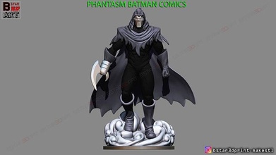 fantasma batman i fumetti figura dc meraviglia statica uomo ferro capitano cranio carattere giocattolo arte sculture 3d print model - Mito3D