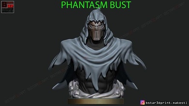 phantasm bust - batman dc comics death phantasmbust figure casey jones devil skull demon character art sculptures 3d print model - Mito3D