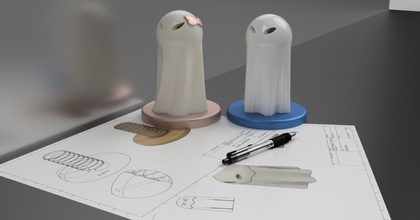 hayalet lamba ev ışık kız çocuk aydınlatma 3d print model - Mito3D
