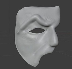 fantasma musica lirica maschera mistero arte buio Broadway passatempo Fai 3d print model - Mito3D