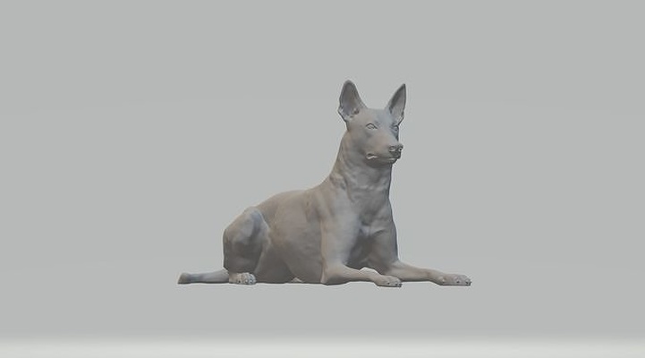 firavun av köpeği sanat hediye yazdır düşük poli 3dprint hayvan dekor iç tasarım minyatürler heykel oyuncak karikatür çokgen şirin köpek figürinler heykeller 3d print model - Mito3D