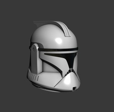 phase 1 clone trooper cosplay helmet wars star republic games toys 3d print model - Mito3D