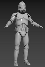 phase 2 clone trooper one12 scale armor 3d files commando infantry combat military person op starwars theoldrepublic republic force delta blaster saber jedi order66 stormtrooper vader blackseries hobby diy 3d print model - Mito3D