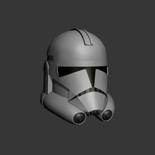 phase 2 clone wars series cosplay helmet trooper animated star wearable games toys 3d print model - Mito3D