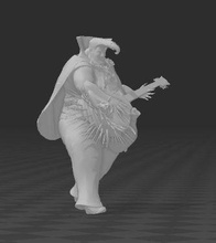 phat elvis orco mangiatrice uomini whfb aos gutbusters mawtribes ogors orchi warhammer fantasia cantante ballerino giochi giocattoli 3d print model - Mito3D