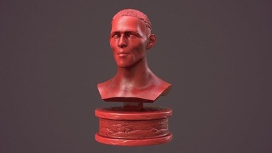 phil pé filfodeno futebol cidade manchester estátua britânico inglaterra liga premiada arte escultura uk cabeça esculturas 3d print model - Mito3D